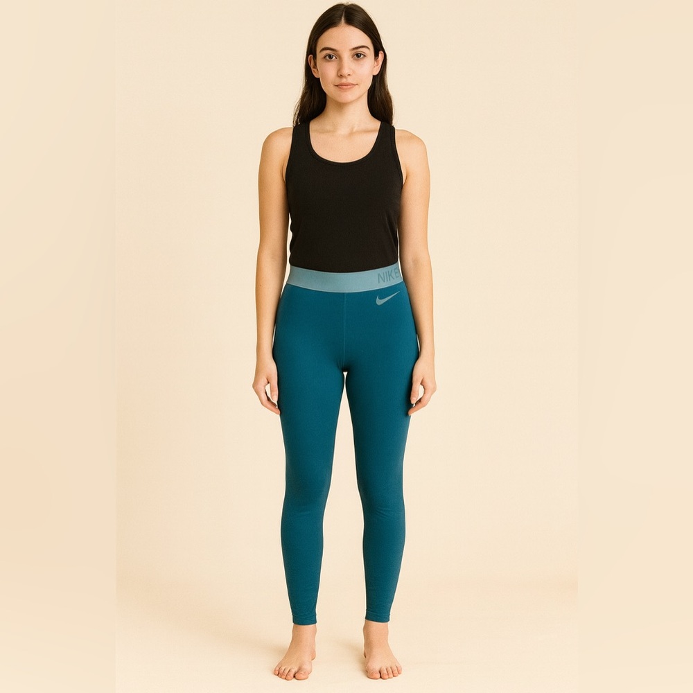 Nike Teal Performance Leggings Full-Length